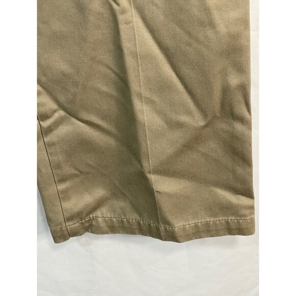 Dockers pants suit pants pockets straight fit cotton solid tan 32 x 30 READ - Picture 3 of 10